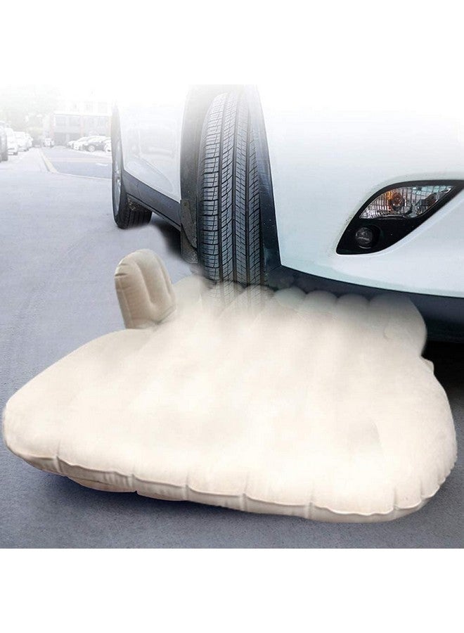 Rylan Premium Car Inflatable Bed with Pump & 2 Air Pillow|Quick Inflatable Back Seat Bed|Car Inflatable Mattress|Car Bed Mattress|Car Bed For Kids,Travel,Trip,Camping,Picnic,Pool &Beach|Universal Fit|Beige/ - Image 3