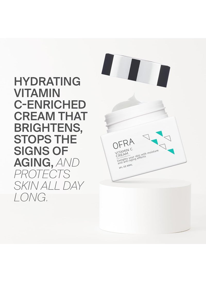 OFRA OFRA Vitamin C Cream  Face Moisturizer with Brightening Antioxidants  Hydrates  Revitalizes Skin  Helps Even Skin Tone  Lightweight Formula for All Skin Types  Nourishing  22oz 60mL  - Image 4