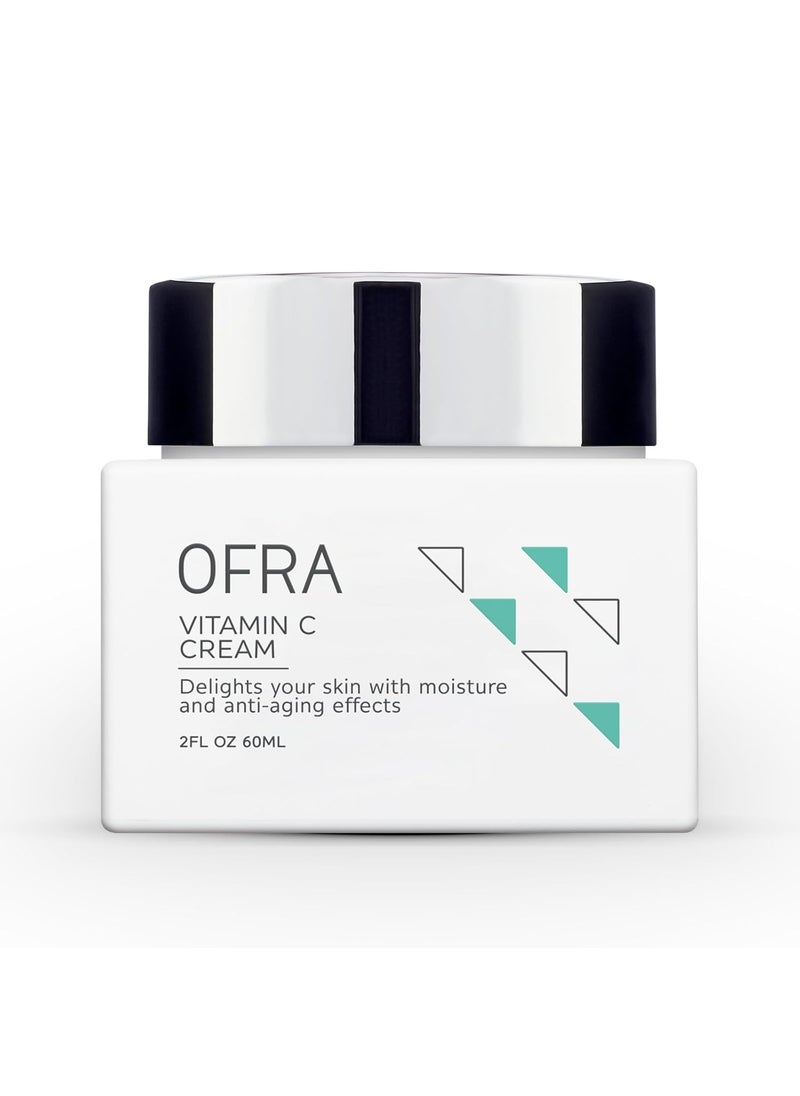 OFRA OFRA Vitamin C Cream  Face Moisturizer with Brightening Antioxidants  Hydrates  Revitalizes Skin  Helps Even Skin Tone  Lightweight Formula for All Skin Types  Nourishing  22oz 60mL  - Image 1
