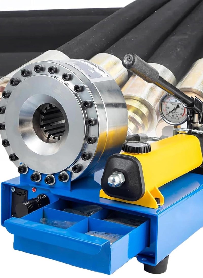 GGOOT Hydraulic Hose Crimping Machine - Portable Crimping Tool with 7 Sets of Dies for Hardware Processing  - Image 1