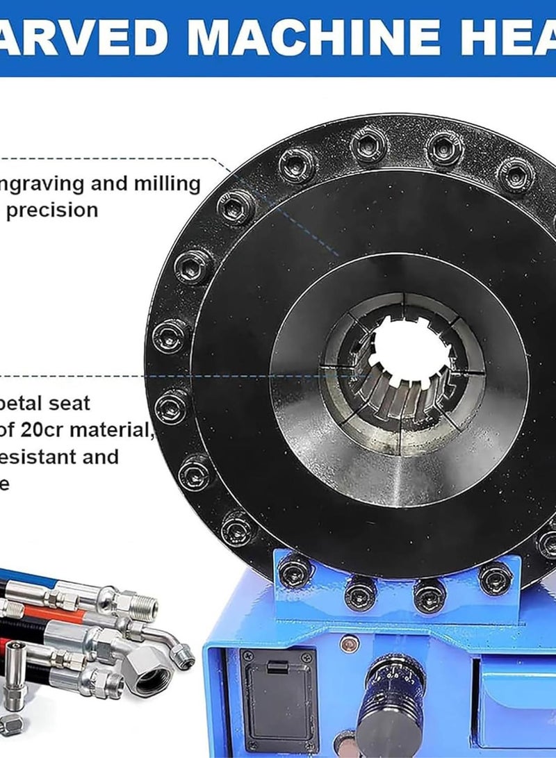 GGOOT Hydraulic Hose Crimping Machine - Portable Crimping Tool with 7 Sets of Dies for Hardware Processing  - Image 4