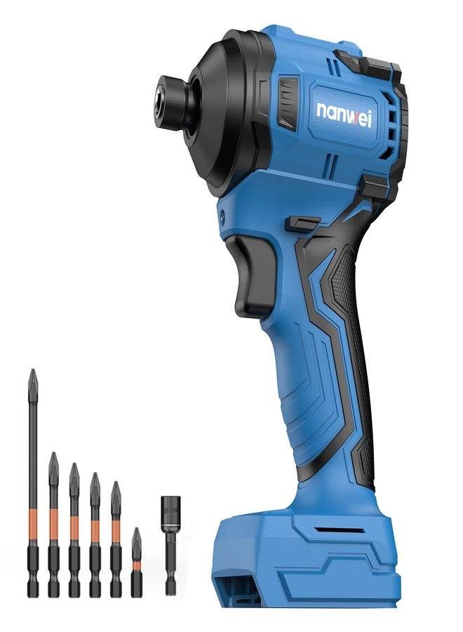 NANWEI Impact Driver Compatible with Makita 18V Batteries, 240N·m, Brushless Motor, 1/4'' Hex Shank, Forward Rotation with 4-Speed Setting, Reverse Rotation with Auto-Stop Function (Tool Only) - Image 1