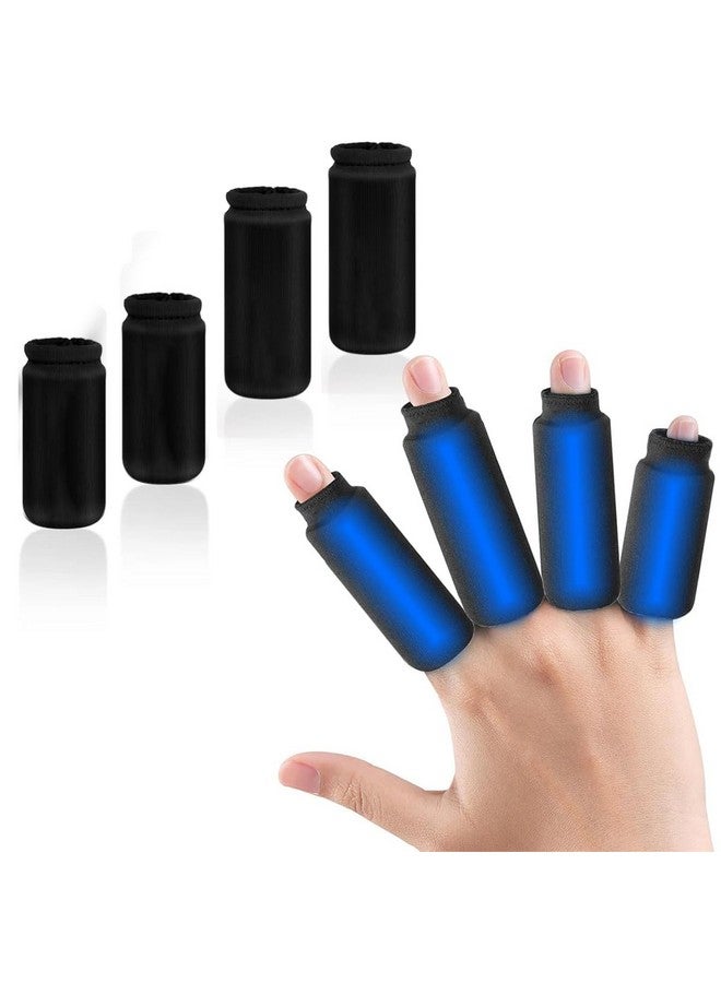 HANNEA® 4Pcs Ice Cool Finger Sleeves, Finger Protection, Gel Finger Support Protector Gloves for Trigger Finger, Finger Arthritis, swelling, Tendonitis, Sore Knuckle, Finger Injure, Pain Relief - Image 1