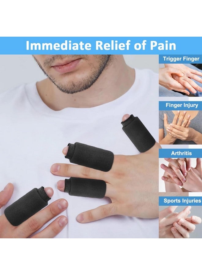 HANNEA® 4Pcs Ice Cool Finger Sleeves, Finger Protection, Gel Finger Support Protector Gloves for Trigger Finger, Finger Arthritis, swelling, Tendonitis, Sore Knuckle, Finger Injure, Pain Relief - Image 4