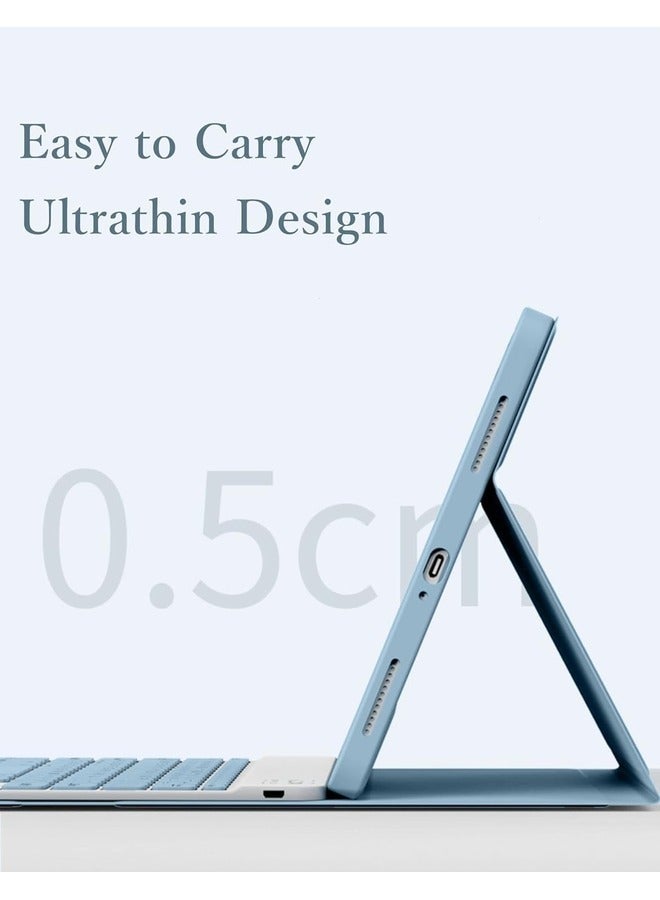 ELTRAZONE Magnetic Keyboard Case for iPad 9th/8th/7th Gen & Air 3/Pro 10.5 - Detachable Bluetooth Keyboard with Smart Folio Cover and Pencil Holder (Black) - Image 4