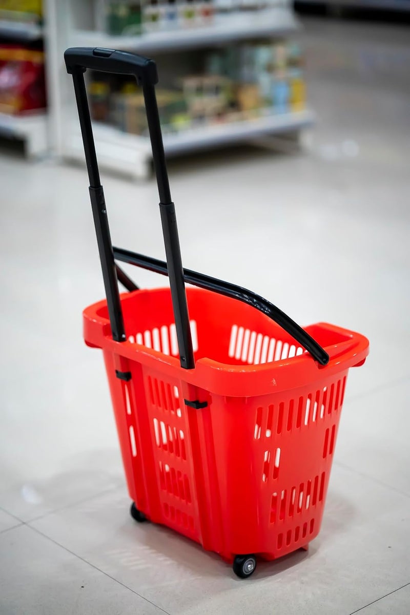 Big Apple Bigapple BABasket45L Heavy Weight King Shopping Basket with Wheels 45L Capacity - Image 2