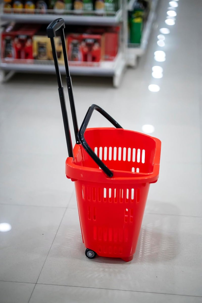 Big Apple Bigapple BABasket45L Heavy Weight King Shopping Basket with Wheels 45L Capacity - Image 3