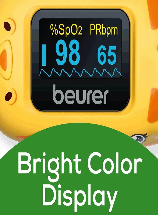 Beurer German Engineering P0 13 Kid's Pulse Oximeter I Fingertip Home Pulse Oximeter I Displays SPO2 and Heart Rate & I Has 4 rotation views I Easy One-Button Operation I 3 years warranty I Yellow in Color - Image 3
