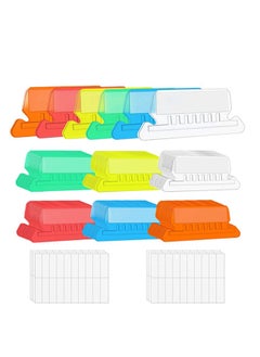 SYOSI File Folder Tabs, Quick Identification, Hanging File Folder Tabs with Inserts for Hanging Folders, Easy to Read Clear Plastic Hanging File Tabs for Files Sorting Quick Identification  - Image 1