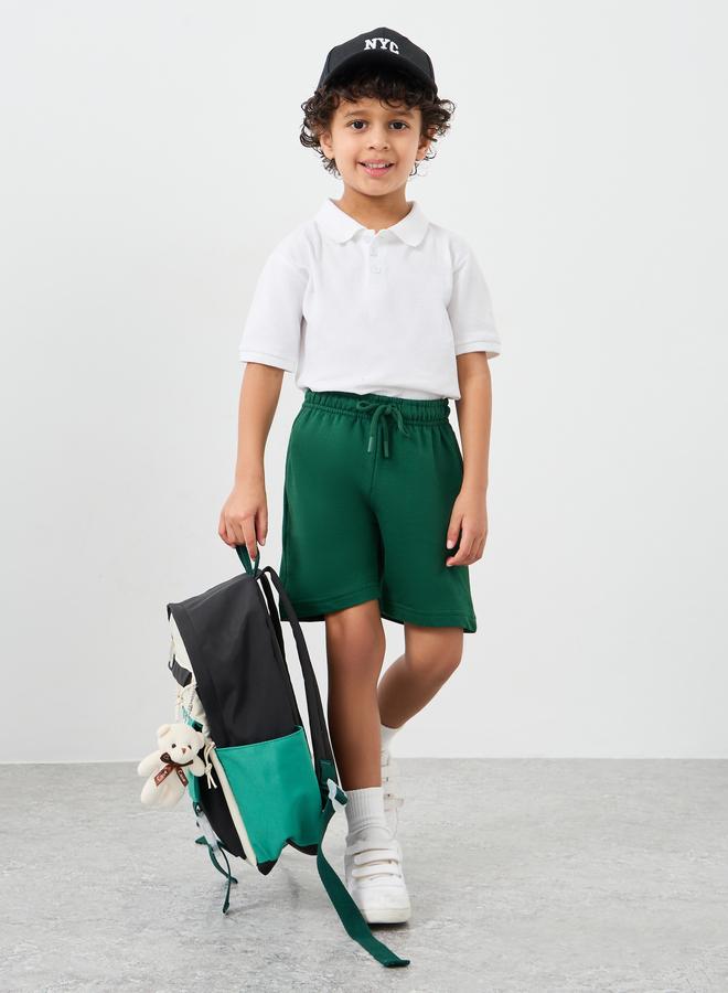 ستايلي شورت ستايلي أولاد موحد للمدرسة سادة برباط - Image 1