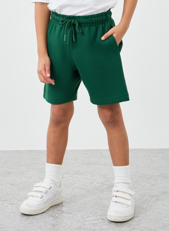 ستايلي شورت ستايلي أولاد موحد للمدرسة سادة برباط - Image 2