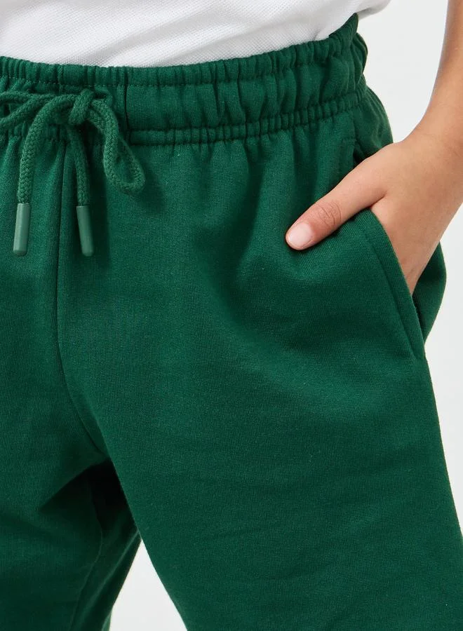 Styli Styli Boys School Uniform Solid Shorts with Drawstring