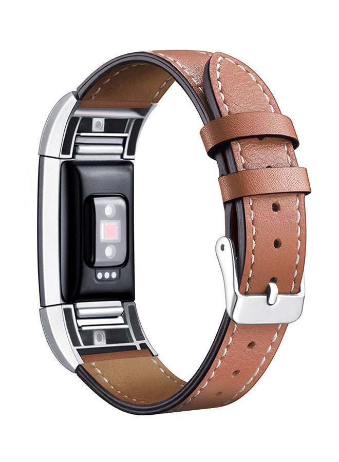 NIBEMINENT Replacement Band For Fitbit Charge 2 Brown  - Image 1