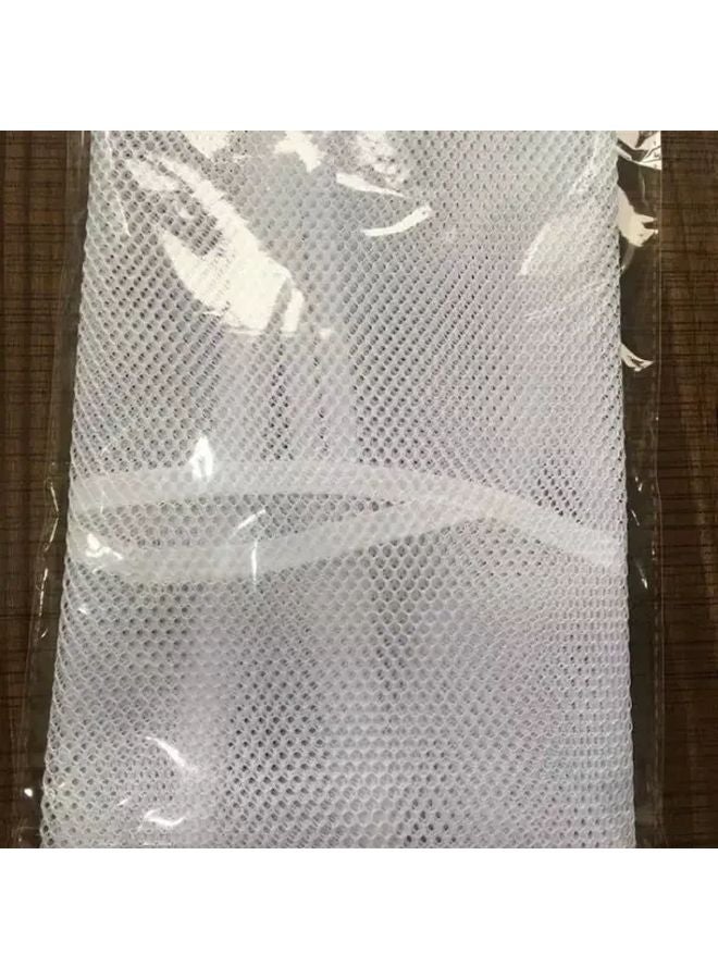 White Heavy Duty Laundry Drying Net Hanging Hook Space Saving Mesh Organizer - Image 1