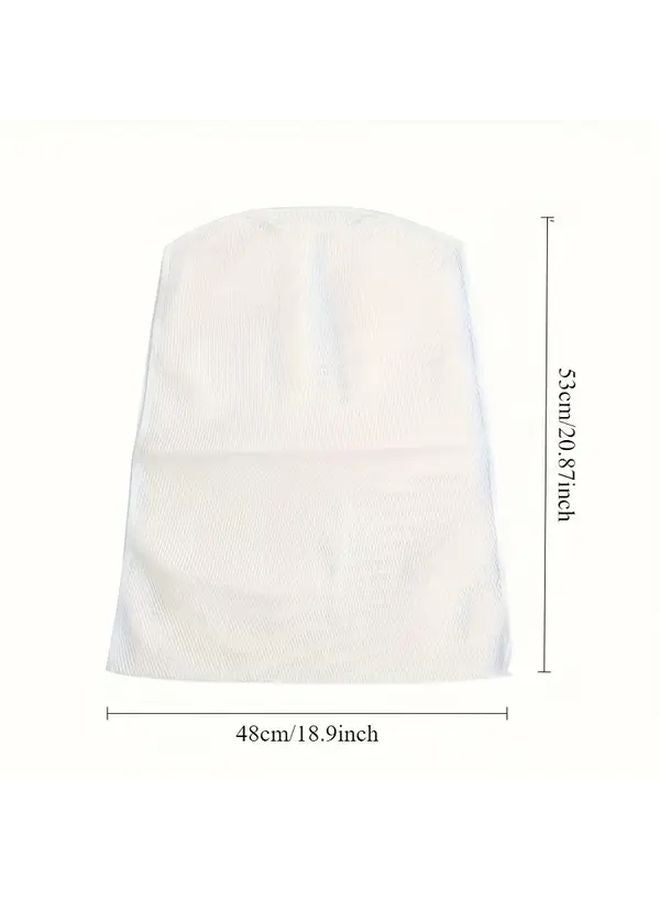 White Heavy Duty Laundry Drying Net Hanging Hook Space Saving Mesh Organizer - Image 5