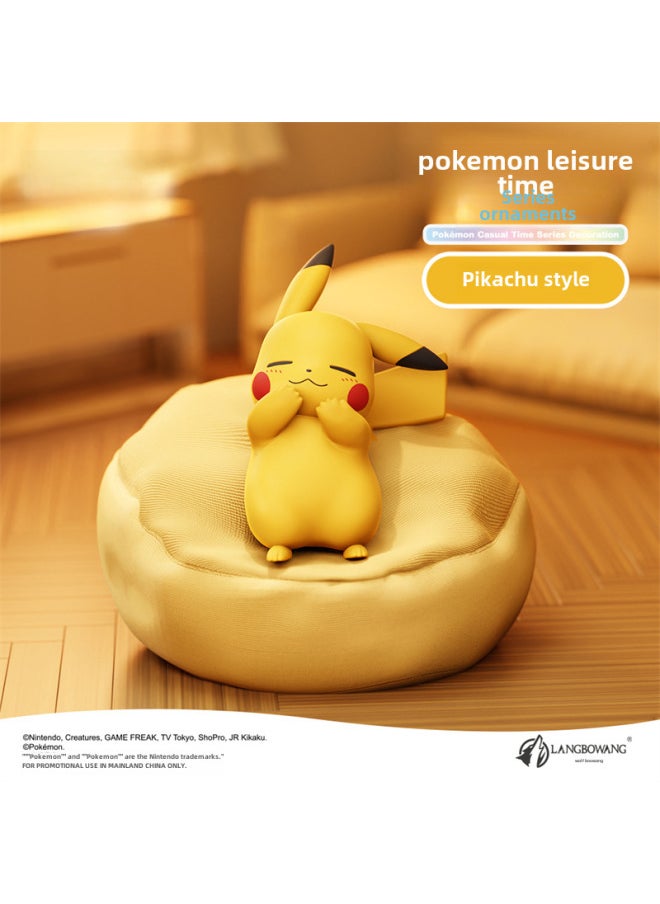 Generic - Langbowang Genuine Baokemeng Leisure Time Series Desktop Ornaments Sleeping Posture Second Generation Car Handset-Color:Small Fire Dragon [96 In Full Box]] - Image 1