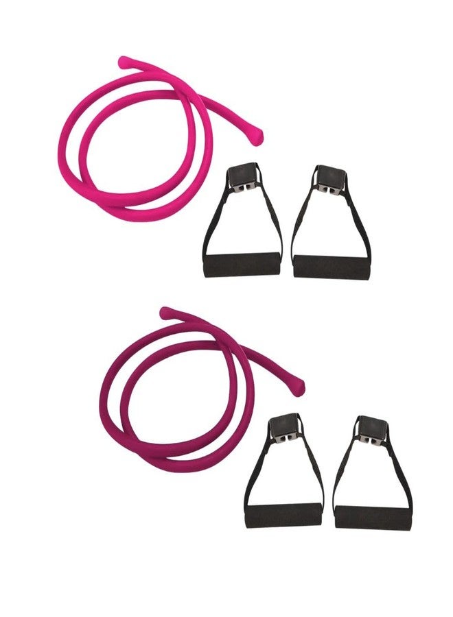 bodi Resistance Bands Workout Set, Fitness Bands for Strength Exercise, Gym or Home Workouts, Kit Includes 2 Soft Handles and 2 Resistance Bands - Image 1