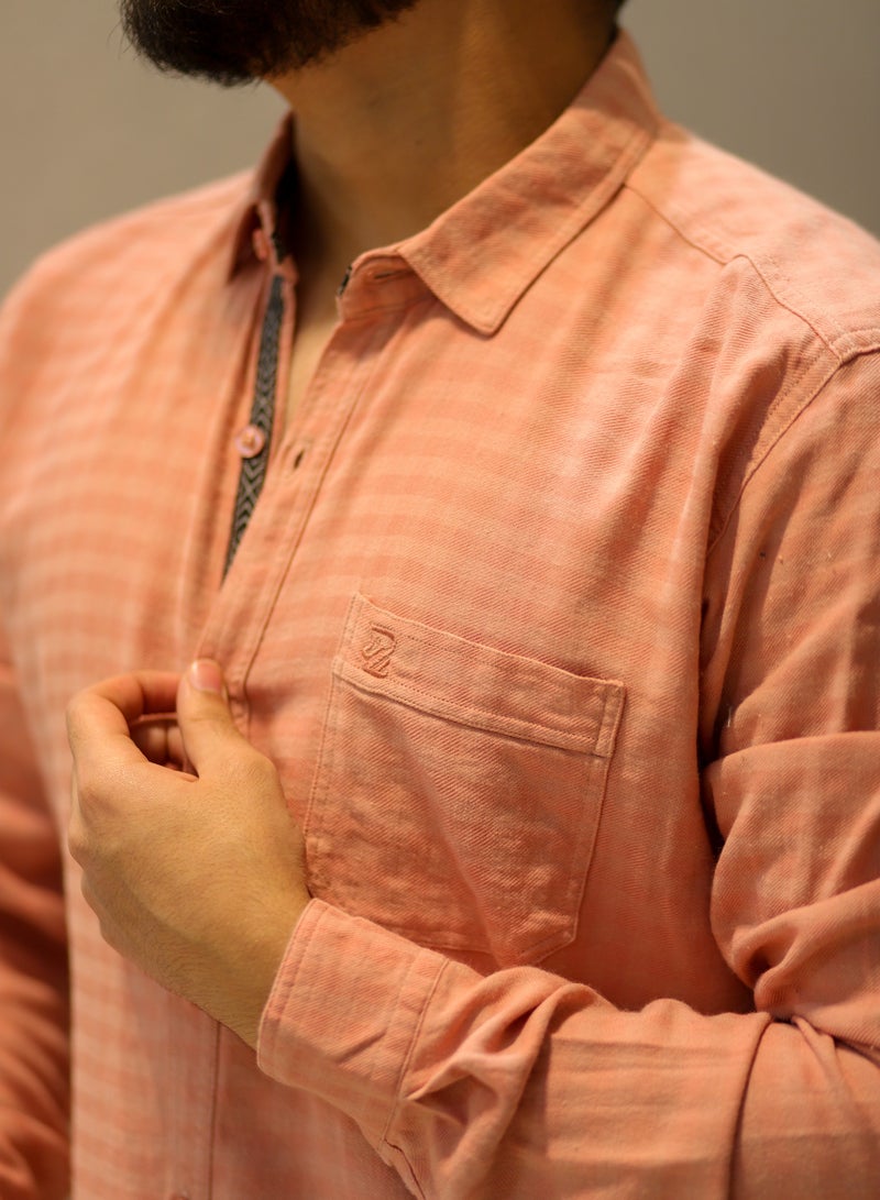 Levantino Patterned Men's Slim Fit Casual Shirt - Image 1