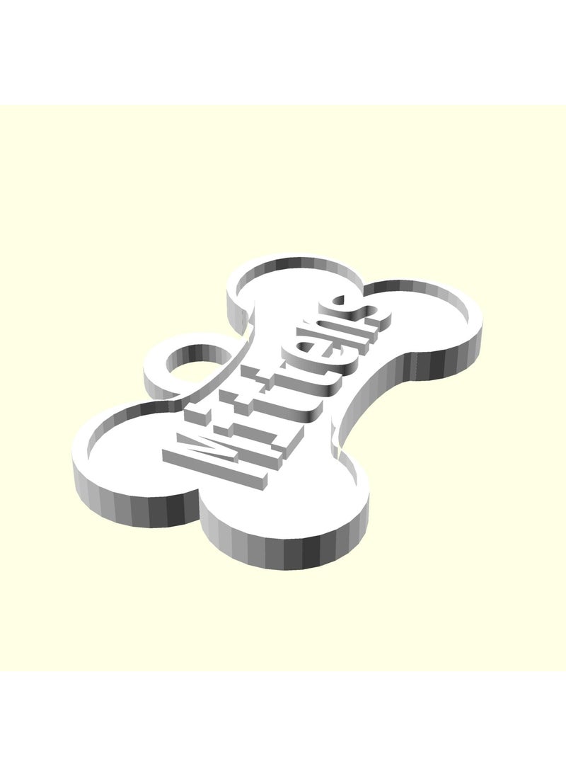 Epm3d Mittens Collar Tag Tag Cat Dog Pet Custom Name Name Tag Gift Organic Plas  - Image 2