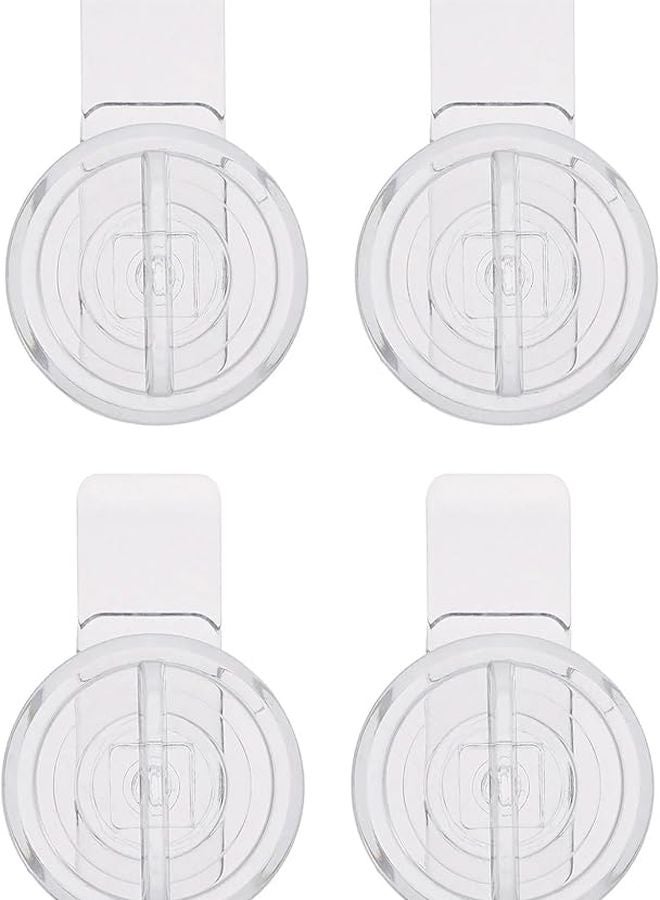 20Pcs Transparent Acrylic Hinge Hasp Lock For Door Cabinet Safe Deposit Box Hardware - Image 3