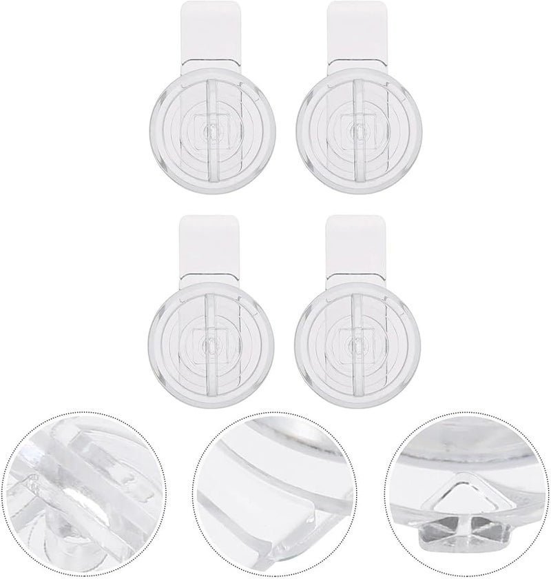 20Pcs Transparent Acrylic Hinge Hasp Lock For Door Cabinet Safe Deposit Box Hardware - Image 4