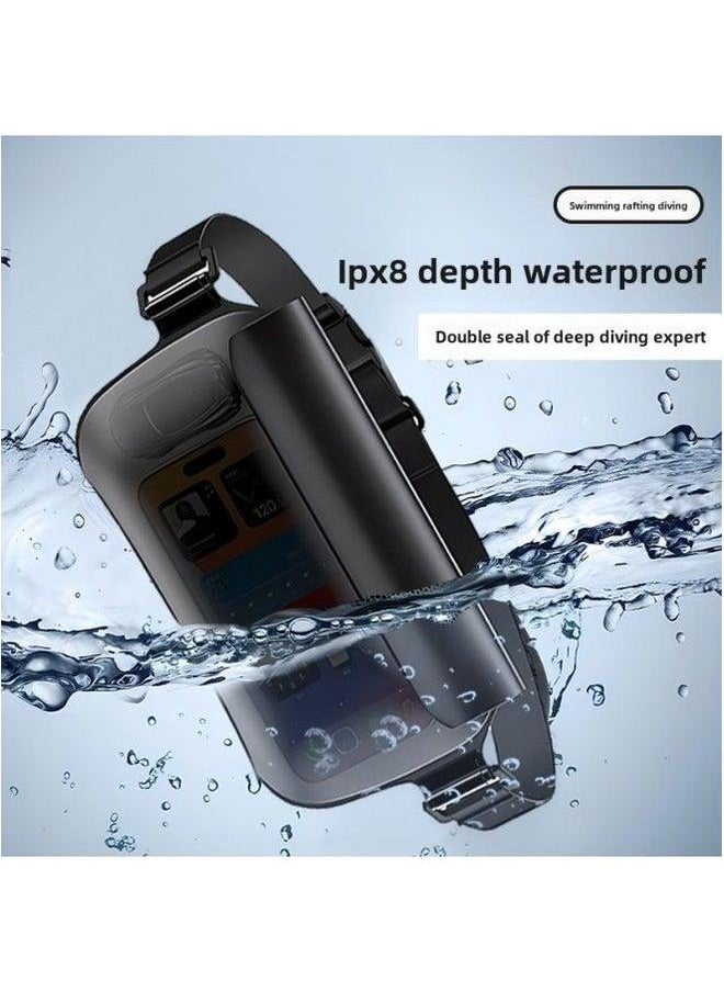 Waterproof Waist Bag Mobile Phone Swimming Drifting Snorkeling Seaside Equipment Touchscreen Running Case-Color:White-Capacity:Tpu Large Capacity