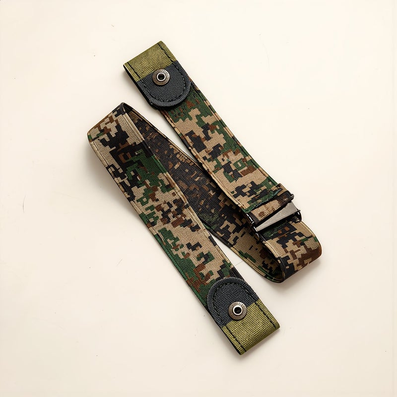 Heavy Duty Durable Camo Stretch Belt Abrasion Resistant Long Lasting 80-100cm - Image 4