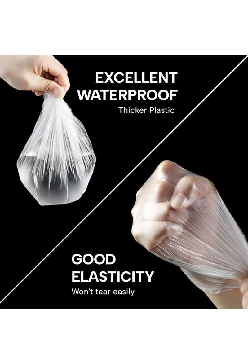 30 Pieces Clear Disposable Shower Caps, Perfect for Travel and Home Use, Includes 20.5 Inch Large Plastic Hair Caps, Perfect for Women in Hotels and Homes. - Image 4