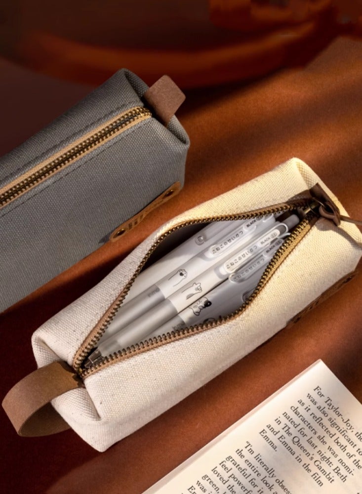 Loquat Minimally Designed Pencil Case For Girls With High Aesthetic Appeal, Stationery Box For Students And Boys, Pencil Case For Oil Fume Ink - Image 3