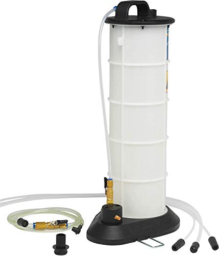 Mityvac MV7300 Pneumatic 23 Gallon Venturi Vacuum Pump Fluid Evacuator Uses Compressed Air ChemicalResistant Polyethylene Air ShutOff Valve Overflow Prevention QuickDrain Spout Large Base