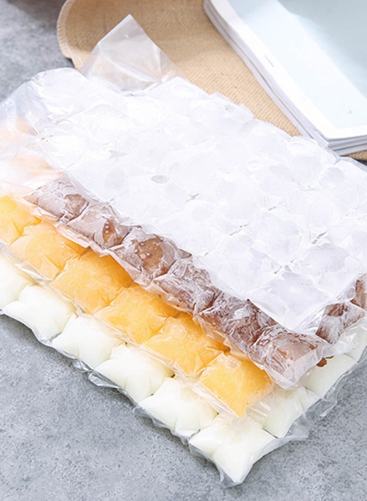 100pcs 24-Grid Disposable Self Sealing Ice Grid Bag Summer Essential Ice-making Bags Clean Outdoor Portable Camping Ice Moulde Ice Cube Bags With a Funnel  - Image 2