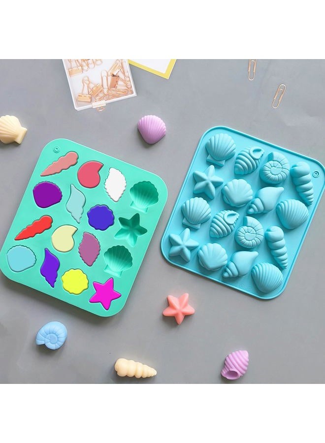 Nexolia 3 Pcs Chocolate Seashell Mold, Ocean Themed Seashell Silica Gel Mold Suitable for Craft Baking, Chocolate Candy Resin and Soap Making, DIY Home Decoration and Gift Making Projects（Three Colors） - Image 4