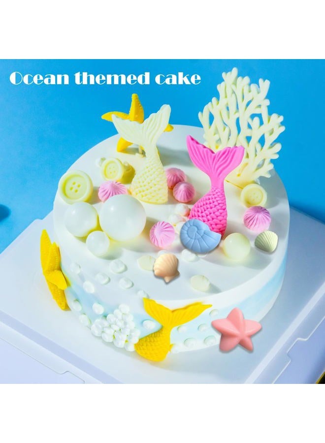 Nexolia 3 Pcs Chocolate Seashell Mold, Ocean Themed Seashell Silica Gel Mold Suitable for Craft Baking, Chocolate Candy Resin and Soap Making, DIY Home Decoration and Gift Making Projects（Three Colors） - Image 5