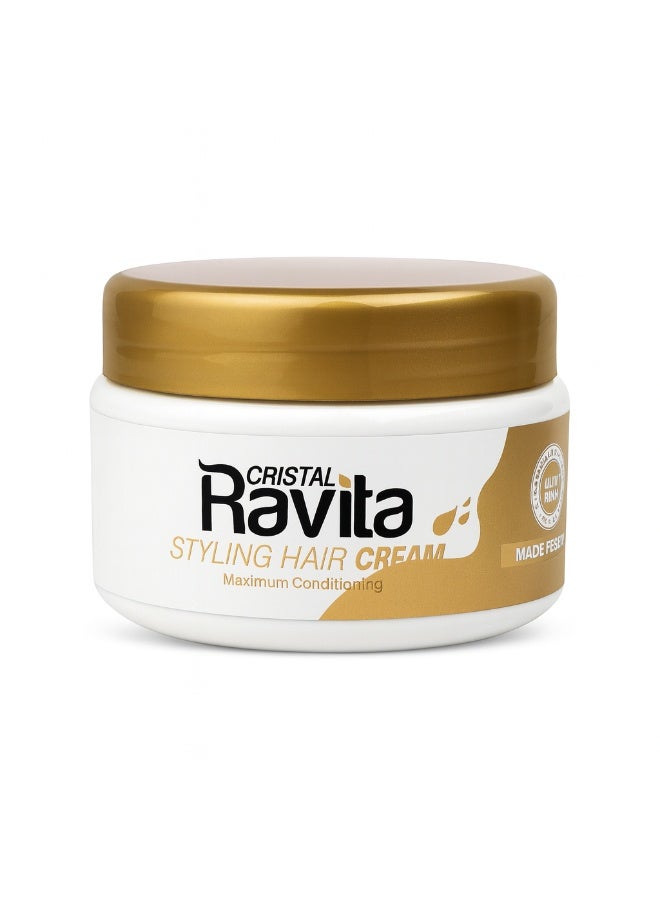 CRISTAL Ravita STYLING HAIR CREAM Maximum Conditioning Macadamia Oil With Shea Butter 150 g - Image 1