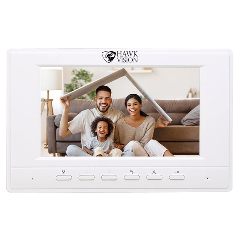 Hawk Vision Video Door Phone kit HVVDP703 A 7inch Video Door Phone Night Vision Doorbell with Intercom and Camera - Image 4