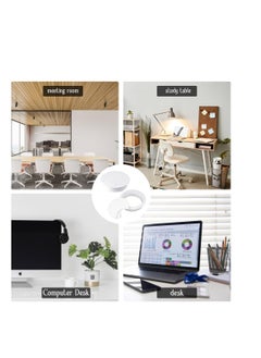 KNP KNP Plastic Grommet Computer Cable Tidy Desk Table PC Outlet Wire Cover Pack Of 3 (80MM) (60MM) White  - Image 2
