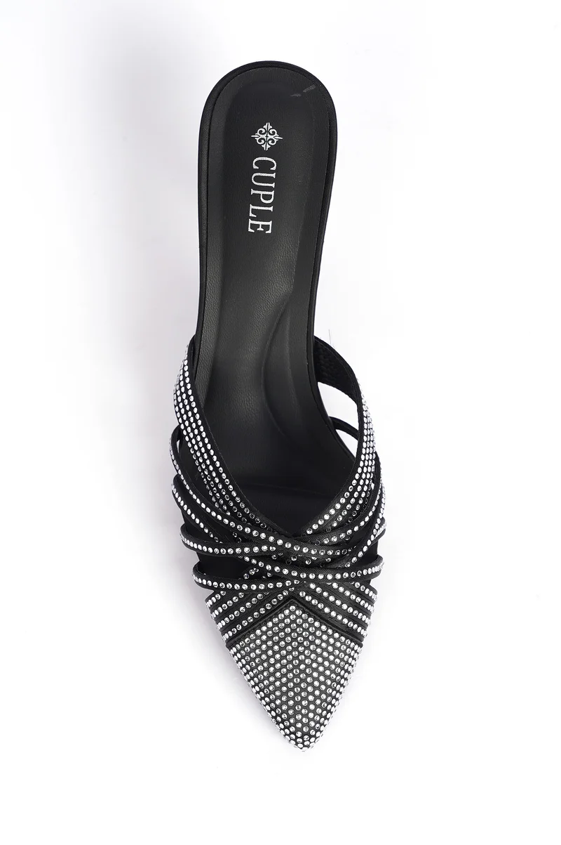 Cuple Ladies  Slip-On Mules embellished