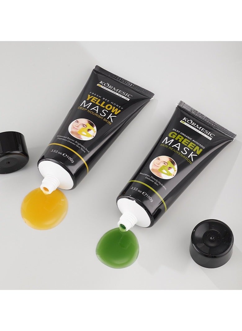 Kormesic قناع الطين الأصفر العسل-100 جرام - Image 5