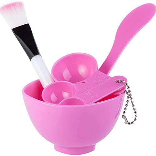 Aishu Facial Bleach Face Mask Mixing Bowl Set for Parlor Use (Pink) - Image 4