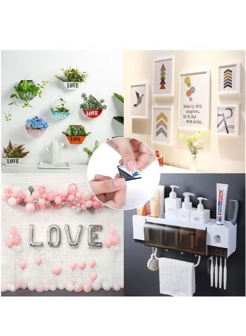 50 عبوة من شريط الرغوة على الوجهين المربع أسود ، شريط رغوة إيفا على الوجهين ، لاصق رغوي رغوي بدون أظافر - Image 4