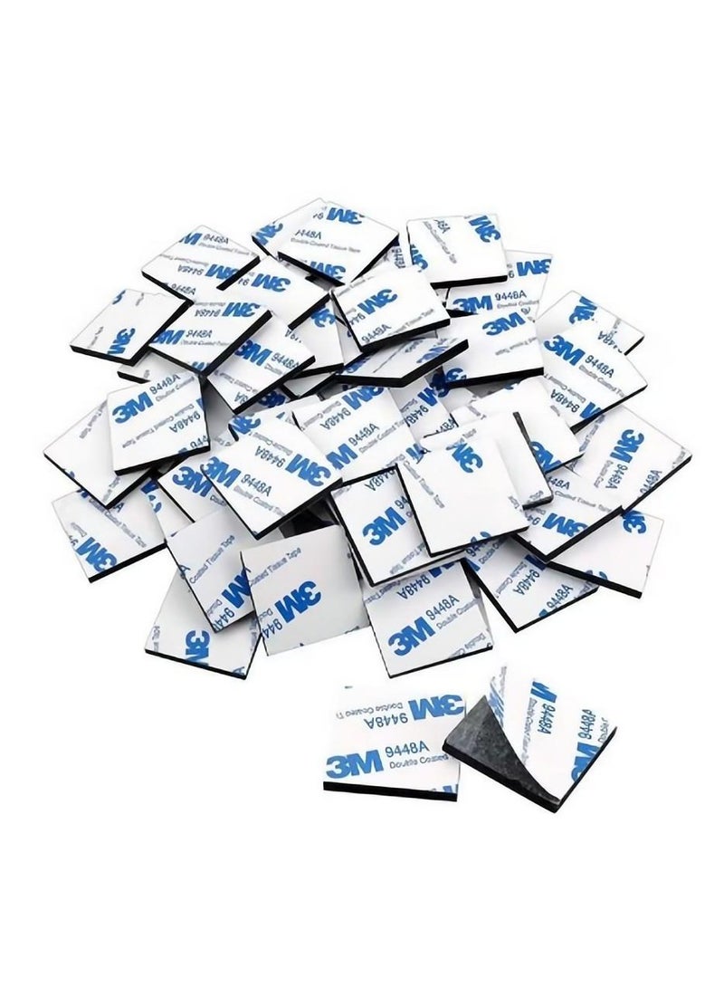 50 عبوة من شريط الرغوة على الوجهين المربع أسود ، شريط رغوة إيفا على الوجهين ، لاصق رغوي رغوي بدون أظافر - Image 1