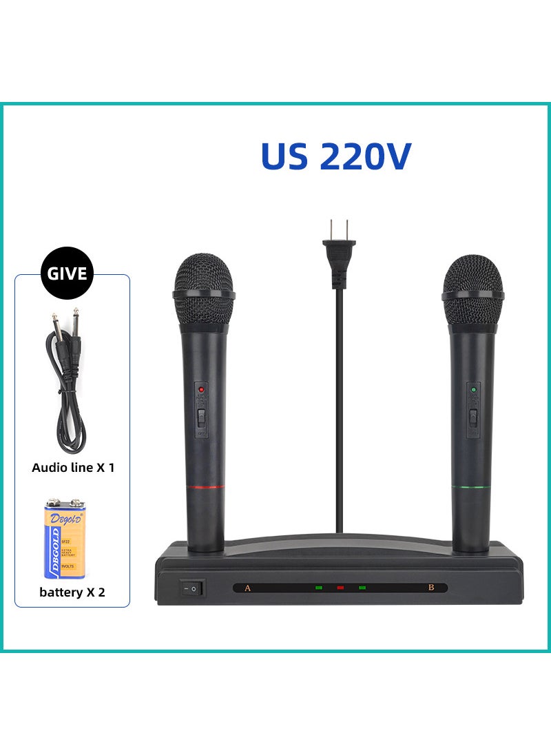 Generic - 2.4G Wireless Dual Mic Home Stage KTV Conference System Medium gauge (220V 50Hz) - Image 1