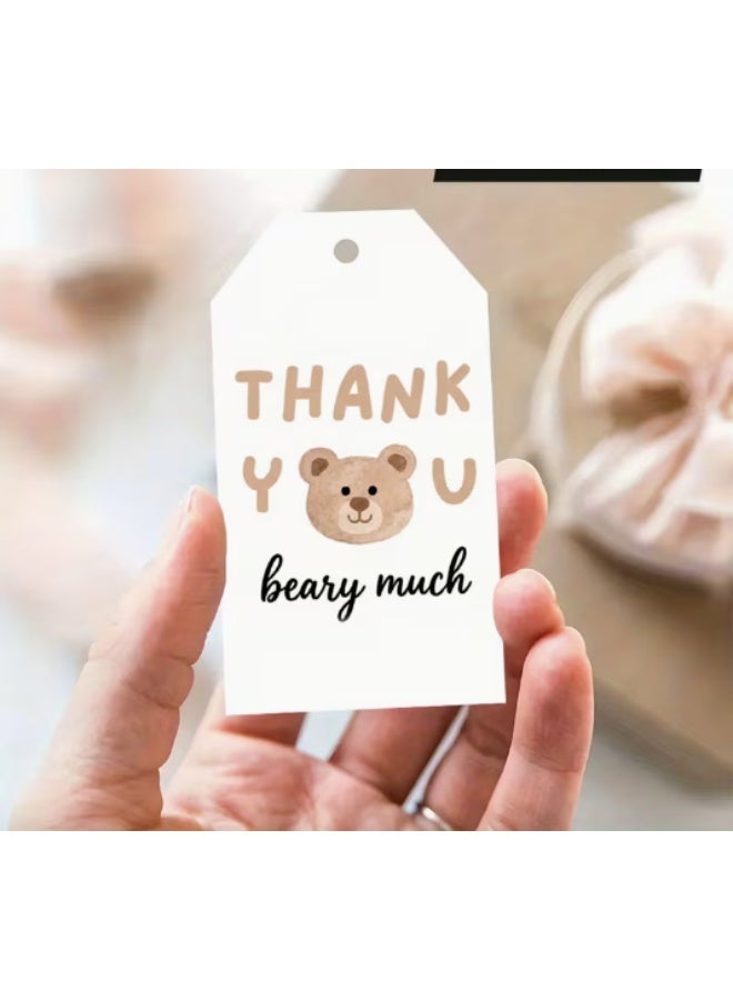 بطاقات هدايا الشكر - ١٢ وجه دب تيدي - Image 1