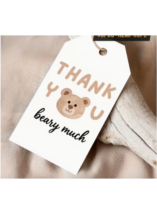 بطاقات هدايا الشكر - ١٢ وجه دب تيدي - Image 2