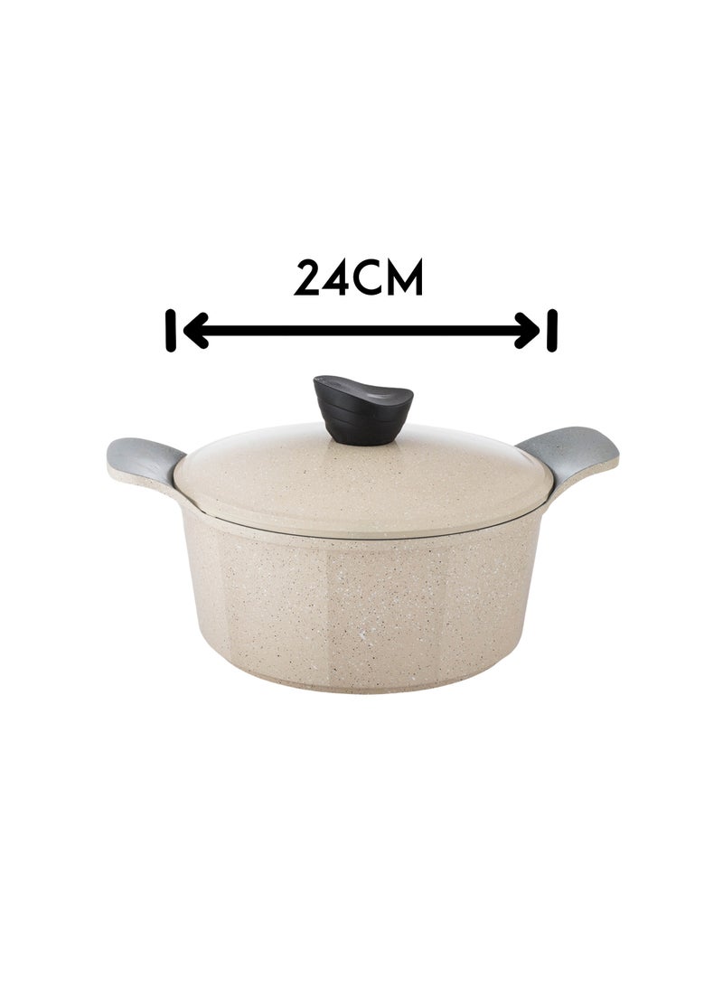 LAHOYA 12-piece cookware set made of high-quality granite with Korean materials and specifications and Saudi industry - Image 3