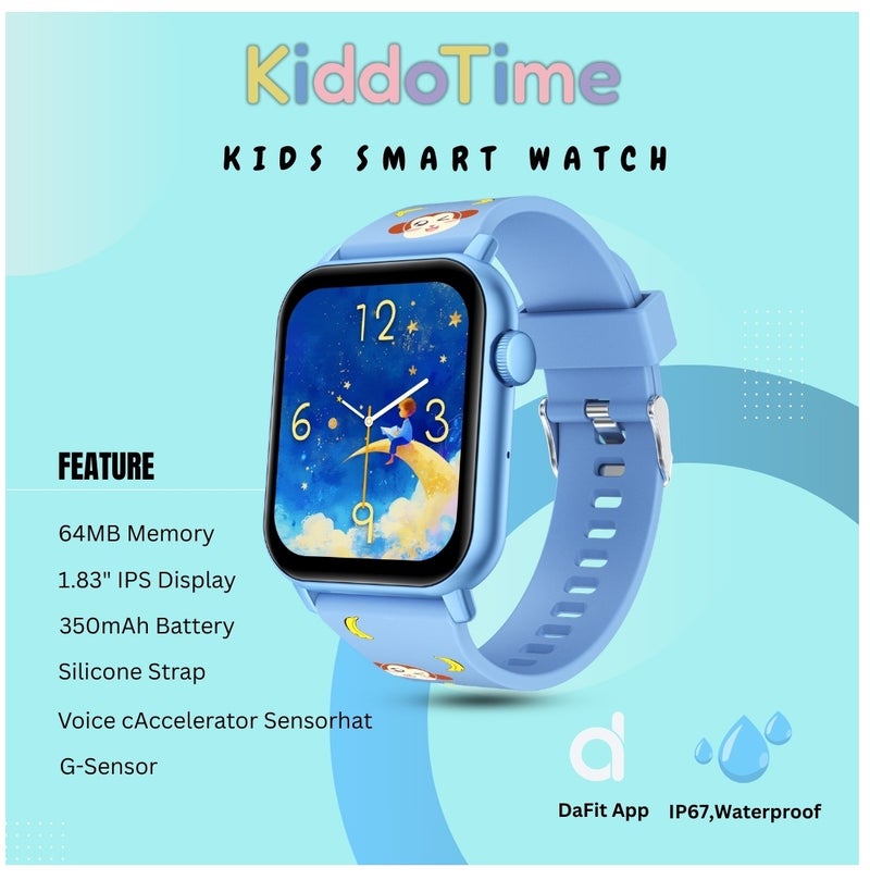 NEXORX Kids Smart Watch with Games & Camera | Best Gift for Boys & Girls | Easy Touch Screen | NEXORX KiddoTime (Blue) - Image 3