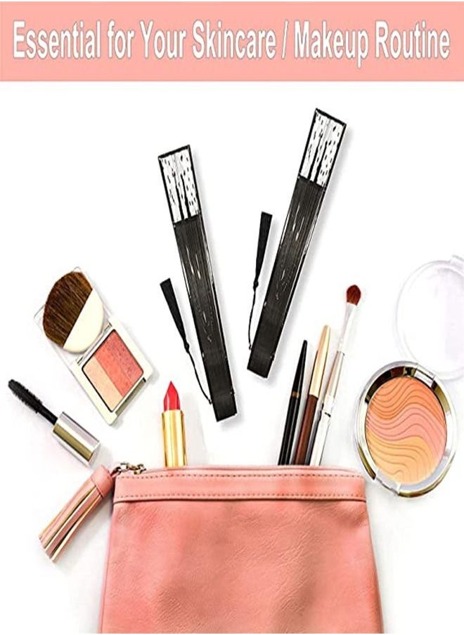 إسكدنيا Folding Fan, Handheld Fans, Cat Cartoon Kung Fu Fan Elegant Chinese Japanese Style for Women Men, Silk Folding Fans with Bamboo Frames for Dancing Cosplay Wedding Party Props Decoration - Image 4