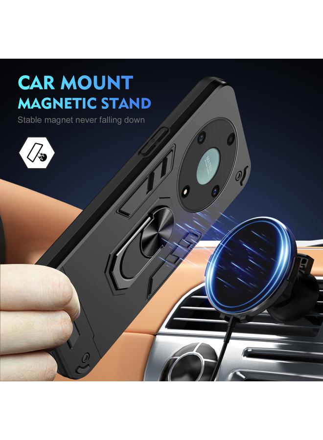 Green Tiger Case For Honor X9a Shockproof Metal Ring Holder Phone Case - Image 2