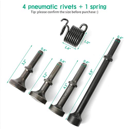 Anndason 5 Pcs Smoothing Pneumatic Air Hammer Pneumatic Chisel Bits Tools Kit - Image 2