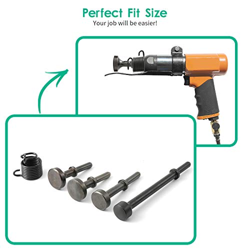Anndason 5 Pcs Smoothing Pneumatic Air Hammer Pneumatic Chisel Bits Tools Kit - Image 5